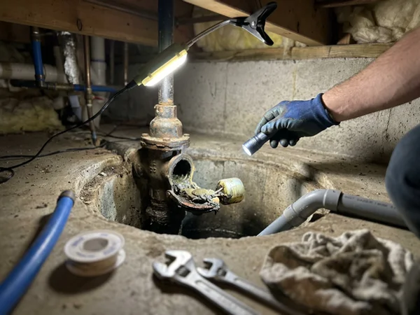 Seized float and grease on an old valve flapper